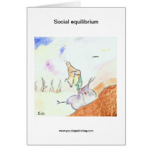 Social equilibrium greeting card