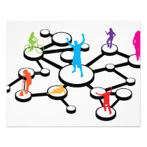 Social Media Connections Diagram Photo Print