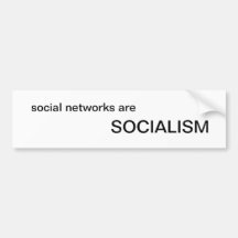 Social Networks Bumper Sticker