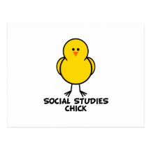 Social Studies Chick Postcards