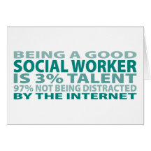 Social Worker 3% Talent Greeting Cards