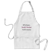 Social Worker "All The Answers" Apron