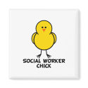 Social Worker Chick magnets