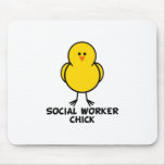 Social Worker Chick Mouse Mats