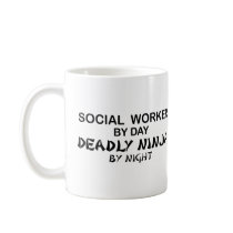 Social Worker Deadly Ninja Coffee Mugs