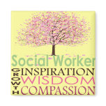 Social Worker Gifts Fridge Magnet