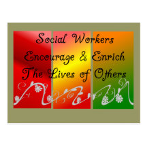 Social Worker Gifts Postcards