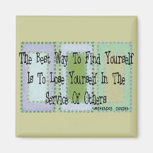 Social Worker (Mahandas Gandhi Quote) Magnets