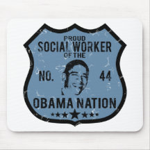 Social Worker Obama Nation Mouse Pad