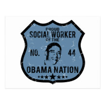 Social Worker Obama Nation Postcards