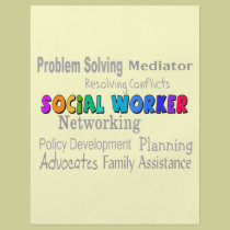 Social Worker Professional Duties Design flyers
