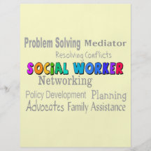 Social Worker Professional Duties Design Flyers