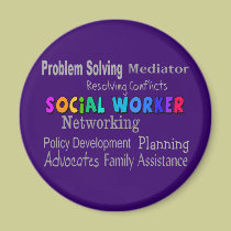 Social Worker Professional Duties Design magnets