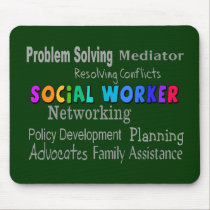 Social Worker Professional Duties Design mousepads