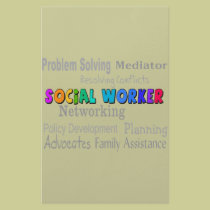 Social Worker Professional Duties Design stationery