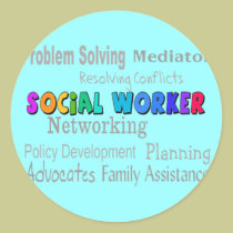 Social Worker Professional Duties Design stickers