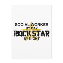 Social Worker Rock Star by Night