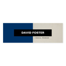 Social Worker - Simple Elegant Stylish Business Card