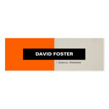 Social Worker - Simple Elegant Stylish Business Cards