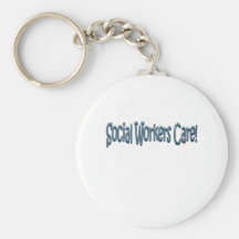 Social Workers Care! Keychain
