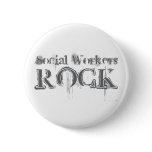 Social Workers Rock Pinback Buttons