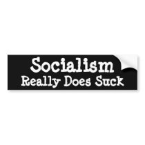Socialism, Really Does Suck Bumper Sticker bumper stickers