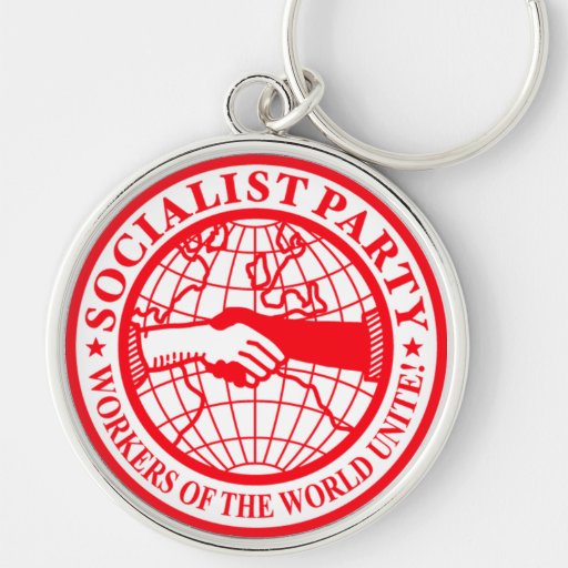 Socialist Party USA Logo Keychains