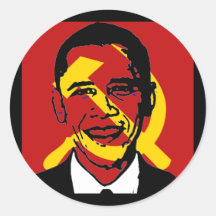 socialistobama round stickers