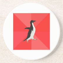 Socially Awesome Penguin Advice Animal Meme Drink Coaster