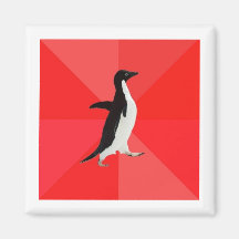 Socially Awesome Penguin Advice Animal Meme Fridge Magnet