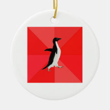 Socially Awesome Penguin Advice Animal Meme Christmas Tree Ornaments