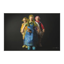Society II - Wrapped Canvas Canvas Prints