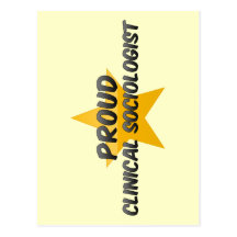 Sociologue clinique fier carte postale