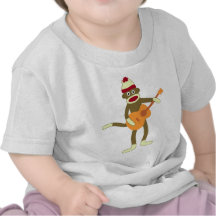 Sock Monkey Acoustic Guitar Shirts