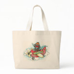 Sock Monkey Business Airlines Canvas Bags