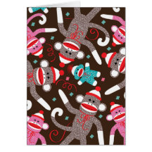 Sock Monkey Cards