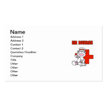 Sock Monkey ER Nurse T-shirts and Gifts Business Cards