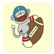 Sock Monkey Football T shirts and Gifts