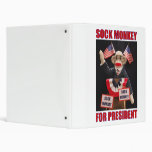 Sock Monkey for President Binder