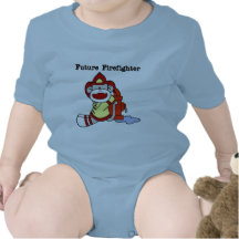 Sock Monkey Future Firefighter Tshirts and Gifts