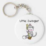 Sock Monkey Girl Little Swinger Key Chains