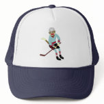 Sock Monkey Hockey Player hats
