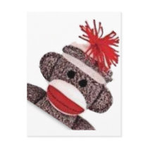 Sock Monkey merchandise products gifts Postcard