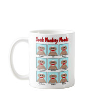 Sock Monkey Moods Mug