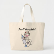 Sock Monkey Nurse I Call the Shots Gifts Bags