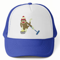 Sock Monkey Olympic Curling