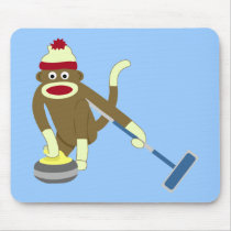 Sock Monkey Olympic Curling