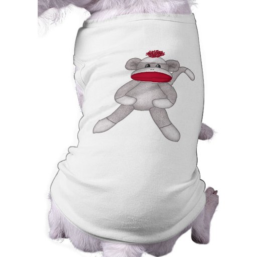 Sock Monkey Pet Tshirt