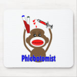 Sock Monkey Phlebotomist Gifts--Adorable Mouse Mat