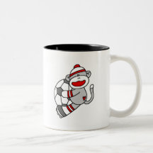 Sock Monkey Soccer Coffee Mug
